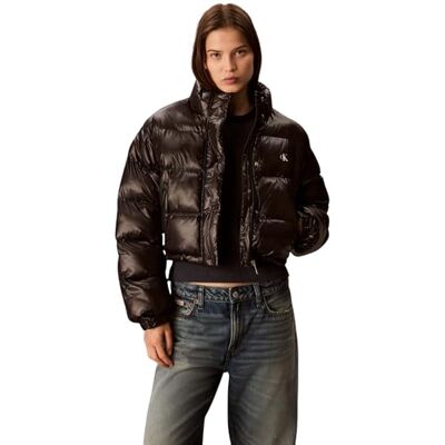 Calvin Klein Women's Shine Crop Puffer Jacket Lv047d504g Jackets Calvin Klein Women's Shine Crop Puffer Jacket Lv047d504g Jackets