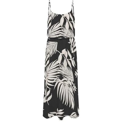 ONLY Onlnova Life Vis Strap Maxi Dress AOP, Black, 10 ONLY Onlnova Life Vis Strap Maxi Dress AOP, Black, 10