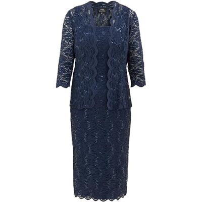Gina Bacconi Women's Sequin Lace Shift Dress and Jacket Cocktail Dress Gina Bacconi Women's Sequin Lace Shift Dress and Jacket Cocktail Dress