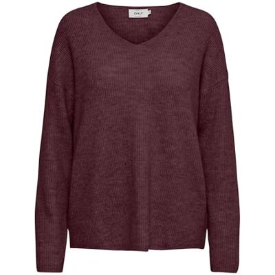 ONLY Women's Onlcamilla V-Neck L/S Pullover KNT Noos Sweater Knitted jumper ONLY Women's Onlcamilla V-Neck L/S Pullover KNT Noos Sweater Knitted jumper