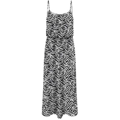 ONLY Onlnova Life Vis Strap Maxi Dress AOP, Black, 10 ONLY Onlnova Life Vis Strap Maxi Dress AOP, Black, 10