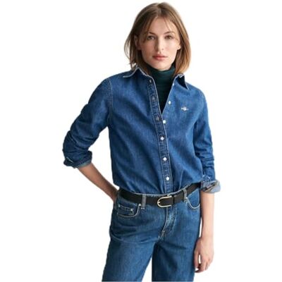 GANT Womens Denim Shirt Indigo 36 GANT Womens Denim Shirt Indigo 36