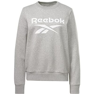 Reebok Women's Big Logo Fleece Crew Sweatshirt Reebok Women's Big Logo Fleece Crew Sweatshirt