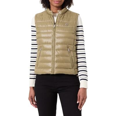 Tommy Hilfiger Women’s Mock Collar Gilet, (Vintage Olive), M Tommy Hilfiger Women’s Mock Collar Gilet, (Vintage Olive), M