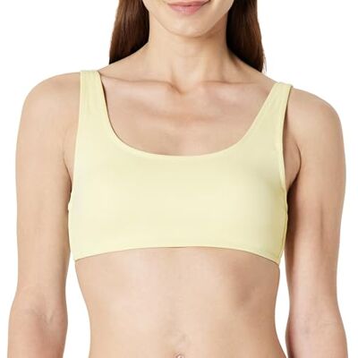 Amazon Essentials Women's Scoop Neck Swim Crop Top Amazon Essentials Women's Scoop Neck Swim Crop Top