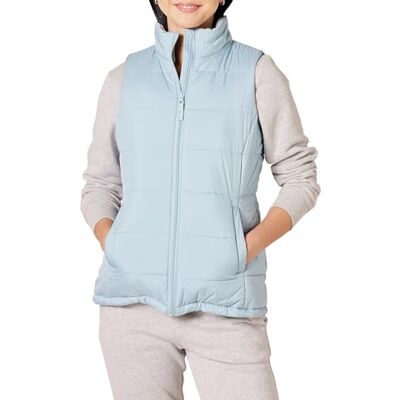 Amazon Essentials Women's Mid-Weight Zip Puffer Gilet Amazon Essentials Women's Mid-Weight Zip Puffer Gilet