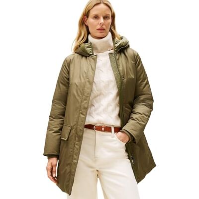 Tommy Hilfiger Women's Padded Nylon Reg Parka Ww0ww46533 Parka Coat (pack of 1) Tommy Hilfiger Women's Padded Nylon Reg Parka Ww0ww46533 Parka Coat (pack of 1)