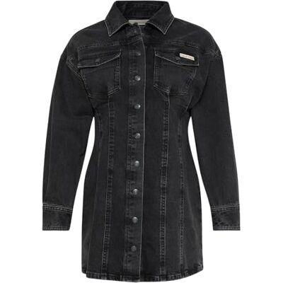 Calvin Klein Women's Essential Long Sleeve Mini Denim Dress Calvin Klein Women's Essential Long Sleeve Mini Denim Dress
