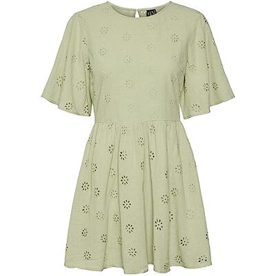 VERO MODA Women's Vmmaja 2/4 Mini Dress WVN Dress VERO MODA Women's Vmmaja 2/4 Mini Dress WVN Dress