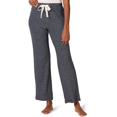 Amazon Essentials Women's Lightweight Terry Pyjama Bottoms with Drawstring, Navy White Mini Stripes, XS Amazon Essentials Women's Lightweight Terry Pyjama Bottoms with Drawstring, Navy White Mini Stripes, XS