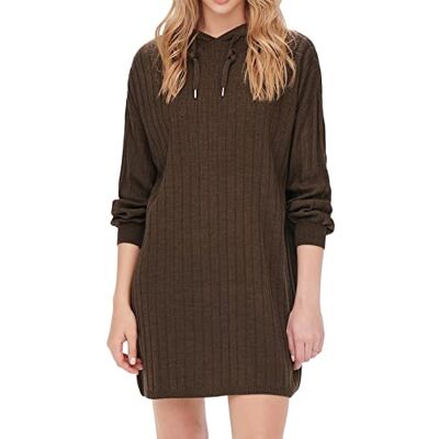 ONLY Women's Long Knitted Dress, Chestnut, S ONLY Women's Long Knitted Dress, Chestnut, S