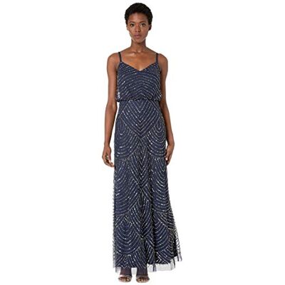 Adrianna Papell Women's Blouson Sleeveless Dress Adrianna Papell Women's Blouson Sleeveless Dress