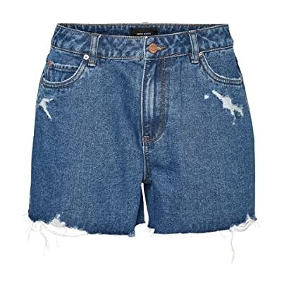 VERO MODA Women's Shorts, Medium Grey Denim, L VERO MODA Women's Shorts, Medium Grey Denim, L