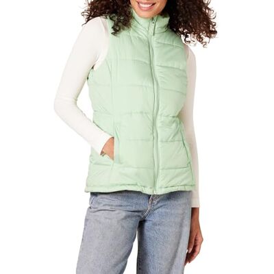 Amazon Essentials Women's Mid-Weight Zip Puffer Gilet Amazon Essentials Women's Mid-Weight Zip Puffer Gilet