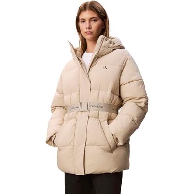 Calvin Klein Women’s Belted Mid Weight Puffer Jacket Calvin Klein Women’s Belted Mid Weight Puffer Jacket