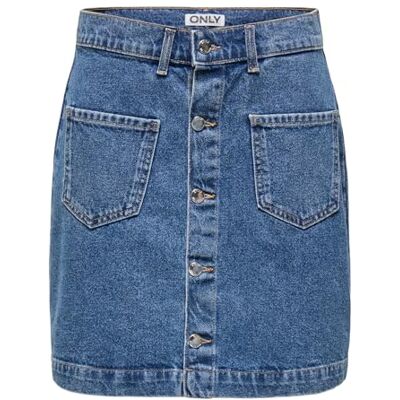 ONLY Mini Cord Skirt Short High Waist Skirt with Button Placket and Front Pockets ONLFABULOUS ONLY Mini Cord Skirt Short High Waist Skirt with Button Placket and Front Pockets ONLFABULOUS