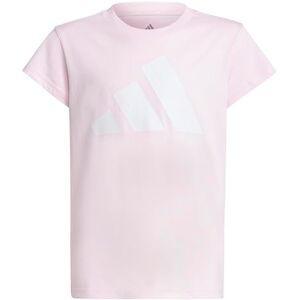 adidas Girl's Essentials Cotton T-Shirt, Clear Pink/White, 14-15 Years adidas Girl's Essentials Cotton T-Shirt, Clear Pink/White, 14-15 Years