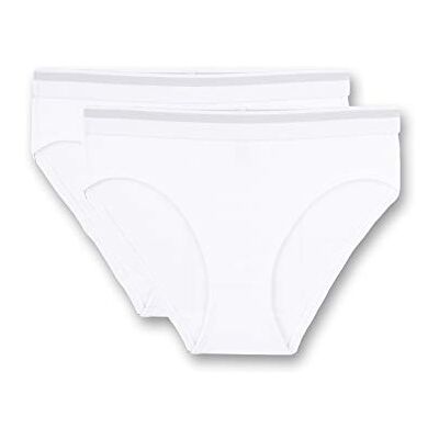 Sanetta Girls' Rioslip (Double Pack) White and Sustainable Underwear for Girls Made of Cotton Contents: Set of 2 Underwear for Girls, White, 176 Sanetta Girls' Rioslip (Double Pack) White and Sustainable Underwear for Girls Made of Cotton Contents: Set of 2 Underwear for Girls, White, 176