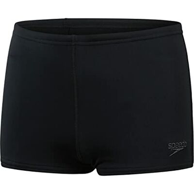 Speedo Boys Eco Endurance+ Aquashort Swimming Trunks Chlorine Resistant Quick Drying Stretch Fabric Recycled Material Comfort Fit Swimwear Black Speedo Boys Eco Endurance+ Aquashort Swimming Trunks Chlorine Resistant Quick Drying Stretch Fabric Recycled Material Comfort Fit Swimwear Black