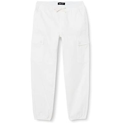 Replay Girls Cargo Pants with Drawstring, White (White 001), 4 years Replay Girls Cargo Pants with Drawstring, White (White 001), 4 years