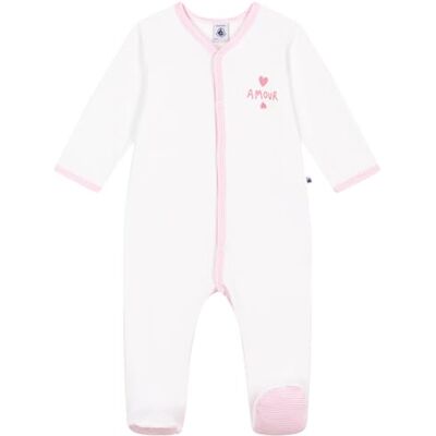 Petit Bateau A0g1j Girl's Nightwear 0-24, Marshmallow, 3 Months Petit Bateau A0g1j Girl's Nightwear 0-24, Marshmallow, 3 Months