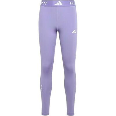 adidas Girl's Techfit 7/8 Length Leggings Tights, magic lilac/white, 11-12 Years adidas Girl's Techfit 7/8 Length Leggings Tights, magic lilac/white, 11-12 Years