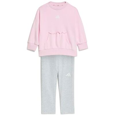 adidas Baby Girls Seasonals Sweat Set Infants Track_Suit, clear pink/black, 18-24 Months adidas Baby Girls Seasonals Sweat Set Infants Track_Suit, clear pink/black, 18-24 Months