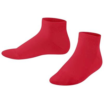 FALKE Unisex Kids Family K Sn Sustainable Cotton Low-Cut Plain Trainer Socks 1 Pair, Red Lipstick 8000, 6-8.5 FALKE Unisex Kids Family K Sn Sustainable Cotton Low-Cut Plain Trainer Socks 1 Pair, Red Lipstick 8000, 6-8.5