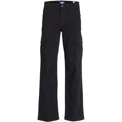 JACK & JONES Boys Jpstkane Jjharlow Noos Jnr Cargo Trousers, Black, 146 UK JACK & JONES Boys Jpstkane Jjharlow Noos Jnr Cargo Trousers, Black, 146 UK