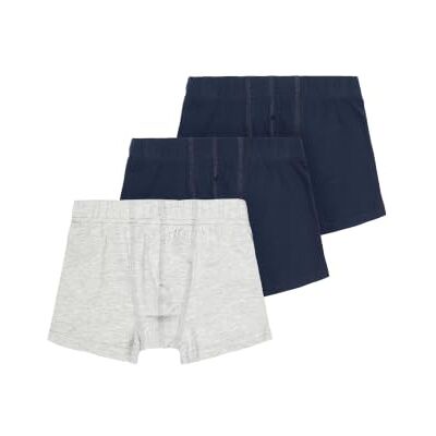 NAME IT Boys' NKMTIGHTS 3P NOOS Underwear, Grey Melange/Pack: w/ 2xDark Sapphire, 110 NAME IT Boys' NKMTIGHTS 3P NOOS Underwear, Grey Melange/Pack: w/ 2xDark Sapphire, 110