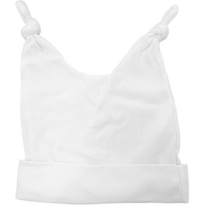 Junior Joy 2 Tie Baby Hat Set of 3, 100% Cotton Soft Infant Caps for Newborn Babies, White, Made in UK Junior Joy 2 Tie Baby Hat Set of 3, 100% Cotton Soft Infant Caps for Newborn Babies, White, Made in UK