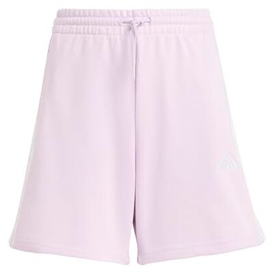 adidas Girl's Essentials 3 Stripes Shorts, ice Lavender/White, 14-15 Years adidas Girl's Essentials 3 Stripes Shorts, ice Lavender/White, 14-15 Years