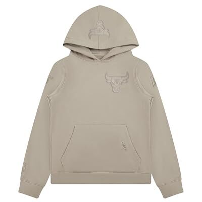 Pro Standard Big Boys NBA Chicago Bulls Neutral Pull Over Hoodie Taupe L Pro Standard Big Boys NBA Chicago Bulls Neutral Pull Over Hoodie Taupe L