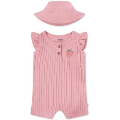 HUGGIES Romper and Hat Set Baby Boy Green HUGGIES Romper and Hat Set Baby Boy Green