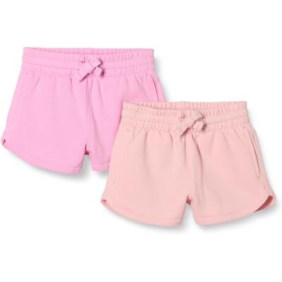 Amazon Essentials Girls' French Terry Sweat Shorts, Pack of 2, Light Pink/Pink, 4 Years Amazon Essentials Girls' French Terry Sweat Shorts, Pack of 2, Light Pink/Pink, 4 Years