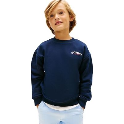 Tommy Hilfiger Boys' Sweatshirt Monotype Graphic with Round Neckline, Blue (Dark Night Navy), 3 Years Tommy Hilfiger Boys' Sweatshirt Monotype Graphic with Round Neckline, Blue (Dark Night Navy), 3 Years