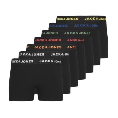 JACK & JONES Boys Jacbasic 7 Pack Noos Jnr Trunks, Black White Yellow Orange Red Green Blue, 176 UK JACK & JONES Boys Jacbasic 7 Pack Noos Jnr Trunks, Black White Yellow Orange Red Green Blue, 176 UK