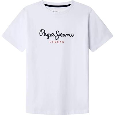 Pepe Jeans Boy's New Art T-Shirt, White (White), 8 Pepe Jeans Boy's New Art T-Shirt, White (White), 8