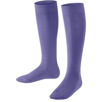 FALKE Unisex Kids Family K Kh Sustainable Cotton Long Plain Knee-High Socks 1 Pair, Purple Crocus 8305, 6-8.5 FALKE Unisex Kids Family K Kh Sustainable Cotton Long Plain Knee-High Socks 1 Pair, Purple Crocus 8305, 6-8.5