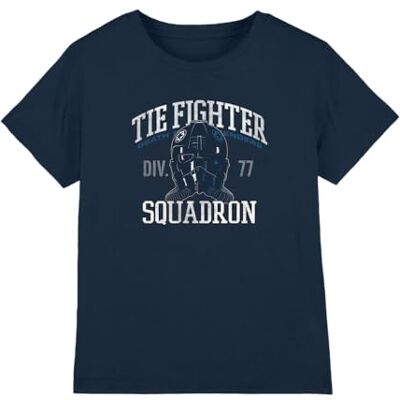 Star Wars Boy's Tie Fighter Squadron Unisex Kids T Shirt T-Shirt (Pack of 1) Star Wars Boy's Tie Fighter Squadron Unisex Kids T Shirt T-Shirt (Pack of 1)
