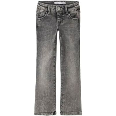 NAME IT Girls' Nkfpolly Skinny Boot Jeans 1142-Au Noos, Light Grey Denim, 116 NAME IT Girls' Nkfpolly Skinny Boot Jeans 1142-Au Noos, Light Grey Denim, 116