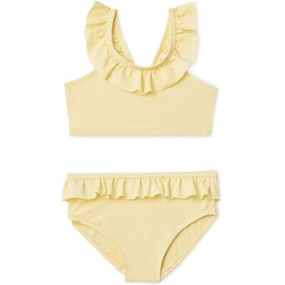Amazon Essentials Girls' Ruffle Two-Piece Bikini Set, Light Yellow, 9 Years Amazon Essentials Girls' Ruffle Two-Piece Bikini Set, Light Yellow, 9 Years