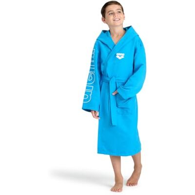 ARENA Zeal Plus Junior Boys' and Girls' Microfibre Bathrobe, Unisex Quick-drying Hooded Bathrobe with Pockets, Comfortable and Lightweight ARENA Zeal Plus Junior Boys' and Girls' Microfibre Bathrobe, Unisex Quick-drying Hooded Bathrobe with Pockets, Comfortable and Lightweight