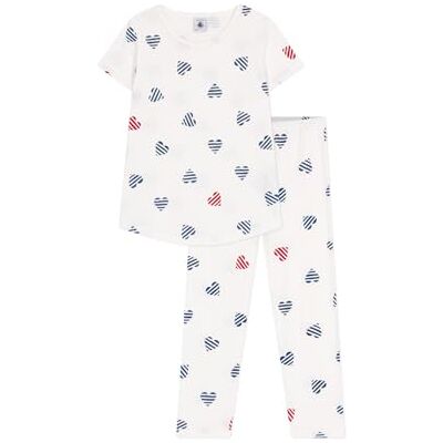 Petit Bateau Girl's A0d7a Sleepsuit, Marshmallow/Spi/Multicolor, 6 years Petit Bateau Girl's A0d7a Sleepsuit, Marshmallow/Spi/Multicolor, 6 years