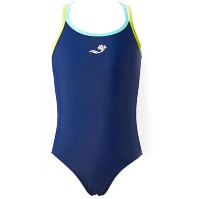Splash About Girls Essential Sports Swimming Costume, Lime, 10-11 Years Splash About Girls Essential Sports Swimming Costume, Lime, 10-11 Years