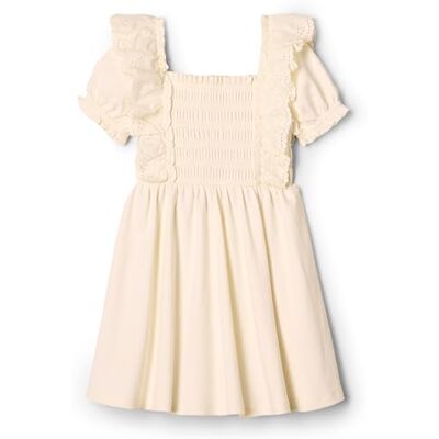 Amazon Essentials x Sofia Grainge Girls' Embroidered Knit Dress, Ivory, 3 Years Amazon Essentials x Sofia Grainge Girls' Embroidered Knit Dress, Ivory, 3 Years