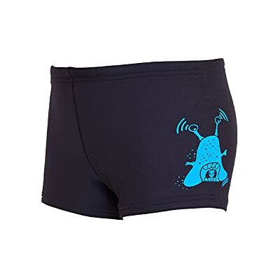 Zoggs Boys Alien Hip Racer Swim Shorts, Black, 3 Zoggs Boys Alien Hip Racer Swim Shorts, Black, 3