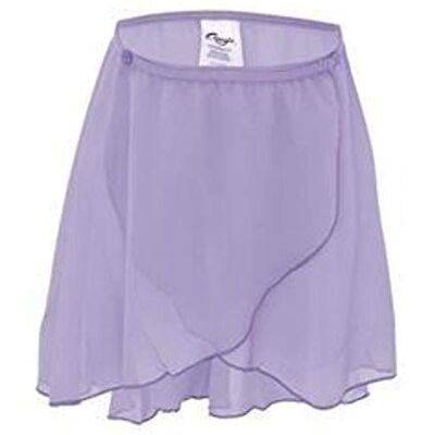 Capezio Girl's Chiffon Wrap Girls Skirt, Dark Lavender, S/M Capezio Girl's Chiffon Wrap Girls Skirt, Dark Lavender, S/M