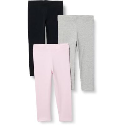 Amazon Essentials Girls' Leggings, Pack of 3, Black/Grey Heather/Light Pink, 7-8 Years Amazon Essentials Girls' Leggings, Pack of 3, Black/Grey Heather/Light Pink, 7-8 Years