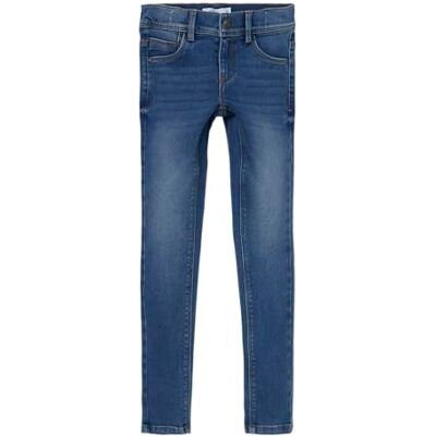 NAME IT Girl's Nkfpolly Skinny Jeans 1212-Tx Noos Pants, Medium Blue Denim, 10 Years NAME IT Girl's Nkfpolly Skinny Jeans 1212-Tx Noos Pants, Medium Blue Denim, 10 Years
